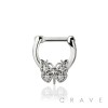 BUTTERLFLY DESIGN SEPTUM HINGED CLICKER